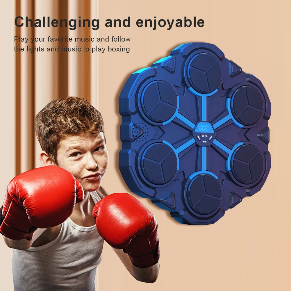 Music Boxing Machine Boxing Workout Machine Adjustable Speed Boxing Wall Target Wall-Mounted Exercise Equipment for Adults Kids