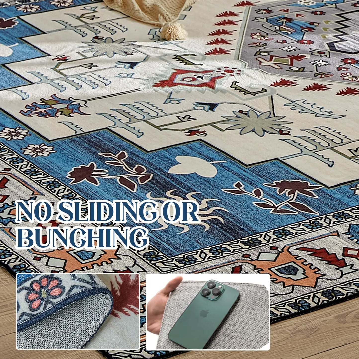 Washable Rug, Bohol Vintage Medallion Area Rugs