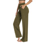 2025 Yoga Sweatpants Women - High Waisted Wide Leg Pants with Pockets, Comfy Loungewear & Workout Gear (Breathable)