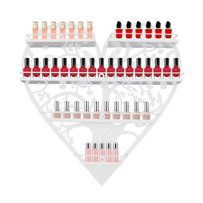 Metal Shelves Wall-Mounted Nail Polish Racks
