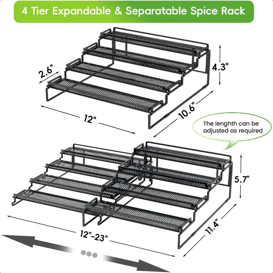 Cabinet Expandable Display Riser Shelf