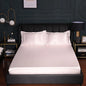 Satin Flat Sheet Durable Mattress Protector Cover grey