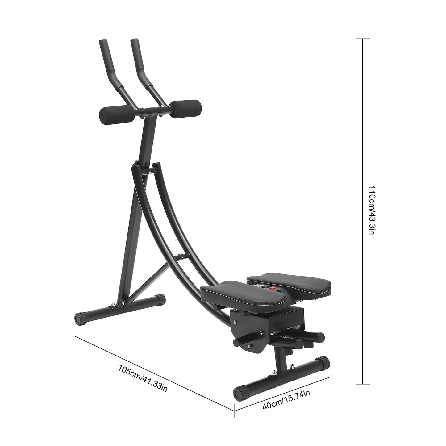 Ab Workout Equipment, Ab Machine for Home Gym, Foldable Core & Abdominal Exercise Machine, Adjustable Ab Machine