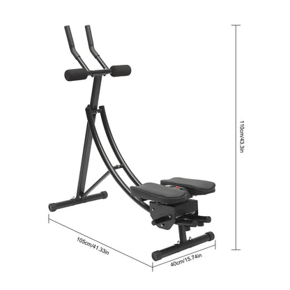 Ab Workout Equipment, Ab Machine for Home Gym, Foldable Core & Abdominal Exercise Machine, Adjustable Ab Machine