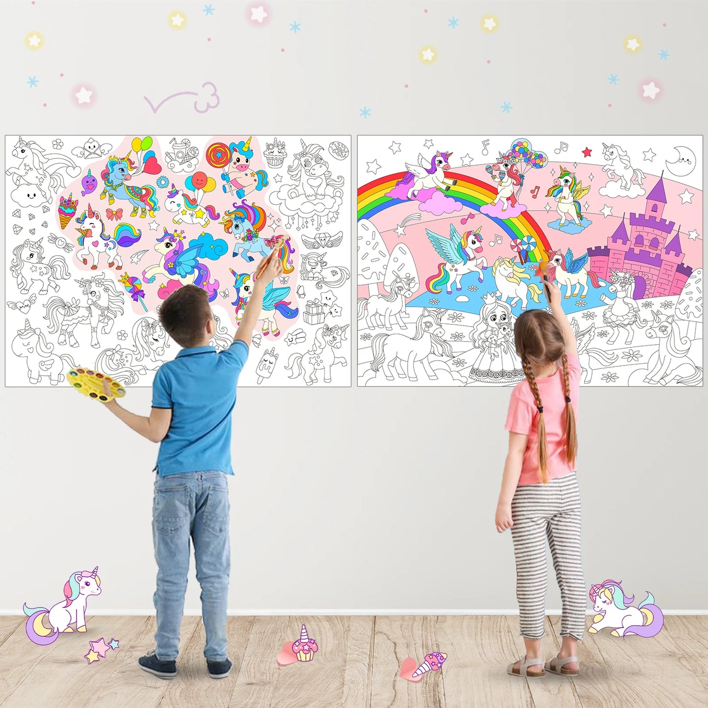 Table Wall Coloring Pages Large Coloring Sheet