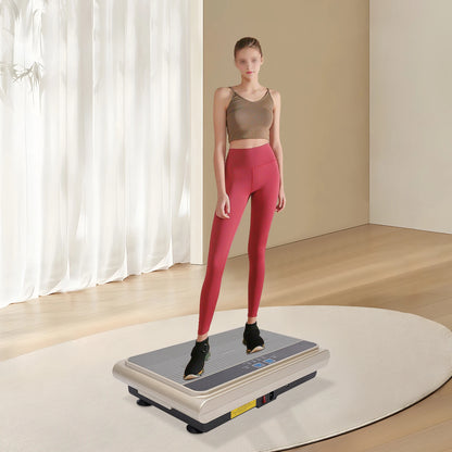 Vibration Plate Exercise Machine 2 Vibration Methods Whole Body Workout Home Training Equipment for Weight Loss & Toning ﻿
