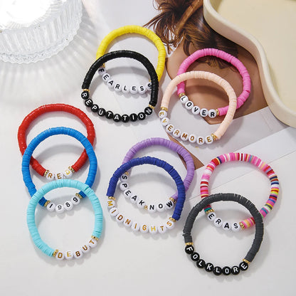 Colorful Friendship Beaded Alphabet Bracelets