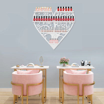 Metal Shelves Wall-Mounted Nail Polish Racks