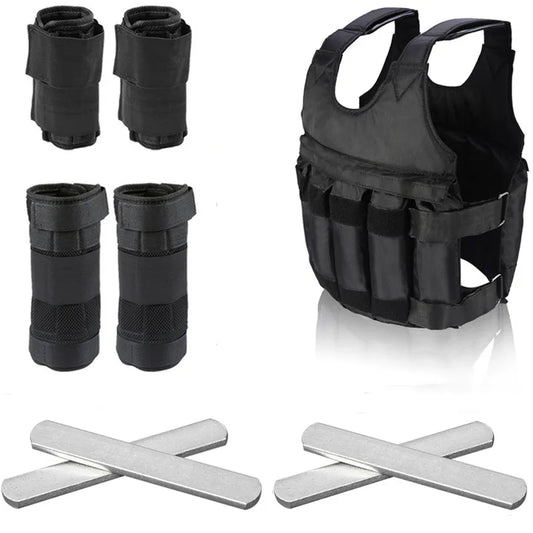 Adjustable Vest Weighted Fitness Training Set
