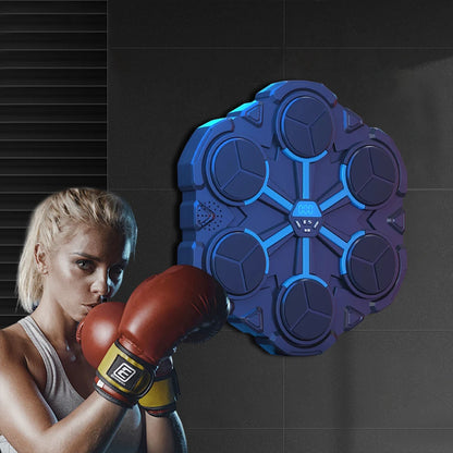 Music Boxing Machine Boxing Workout Machine Adjustable Speed Boxing Wall Target Wall-Mounted Exercise Equipment for Adults Kids