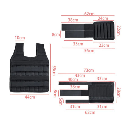Adjustable Vest Weighted Fitness Training Set