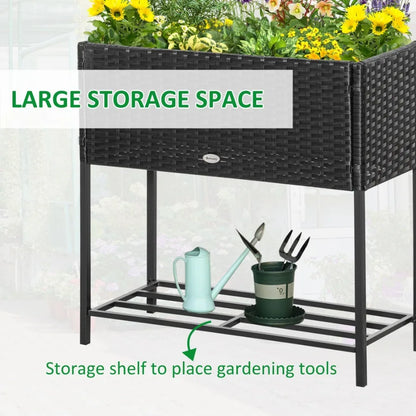 Raised Garden Bed Elevated Planter Box for Herbs Vegetables Flowers