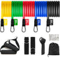 11PCS Elastic Rubber Resistance  Expander Band
