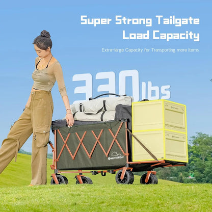 Collapsible Folding Wagon with Table Heavy Duty