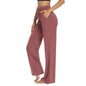 2025 Yoga Sweatpants Women - High Waisted Wide Leg Pants with Pockets, Comfy Loungewear & Workout Gear (Breathable)