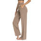 2025 Yoga Sweatpants Women - High Waisted Wide Leg Pants with Pockets, Comfy Loungewear & Workout Gear (Breathable)