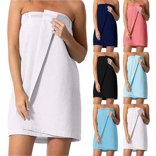 Women Bath Towel Body Wrap With Closure