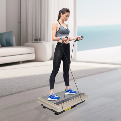 Vibration Plate Exercise Machine 2 Vibration Methods Whole Body Workout Home Training Equipment for Weight Loss & Toning ﻿