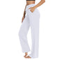 2025 Yoga Sweatpants Women - High Waisted Wide Leg Pants with Pockets, Comfy Loungewear & Workout Gear (Breathable)