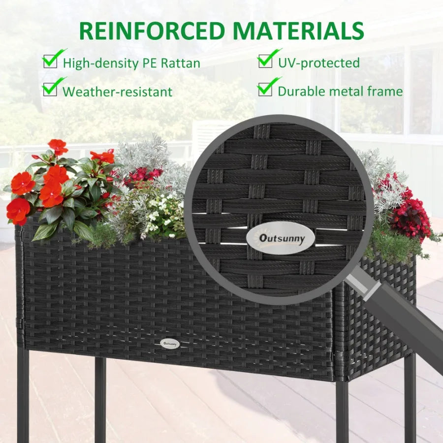 Raised Garden Bed Elevated Planter Box for Herbs Vegetables Flowers