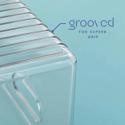 Plastic Food Storage 6 Pack Clear Container Bin with Handles