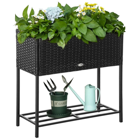 Raised Garden Bed Elevated Planter Box for Herbs Vegetables Flowers