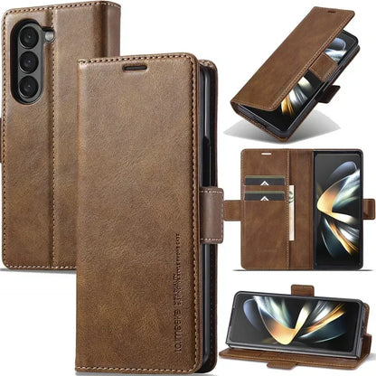 Luxury Fashion Magnetic Wallet Leather