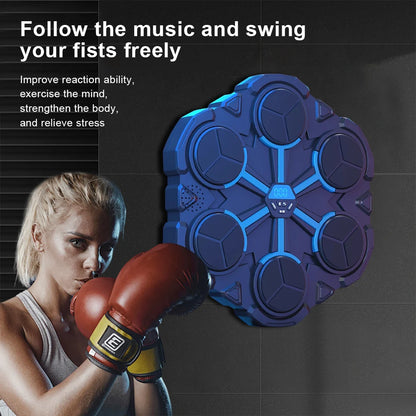 Music Boxing Machine Boxing Workout Machine Adjustable Speed Boxing Wall Target Wall-Mounted Exercise Equipment for Adults Kids