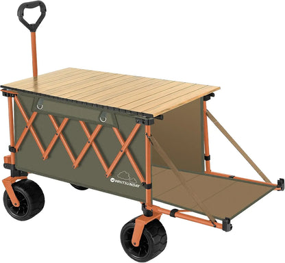 Collapsible Folding Wagon with Table Heavy Duty