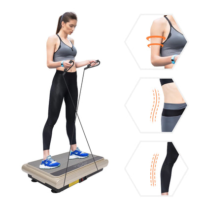 Vibration Plate Exercise Machine 2 Vibration Methods Whole Body Workout Home Training Equipment for Weight Loss & Toning ﻿